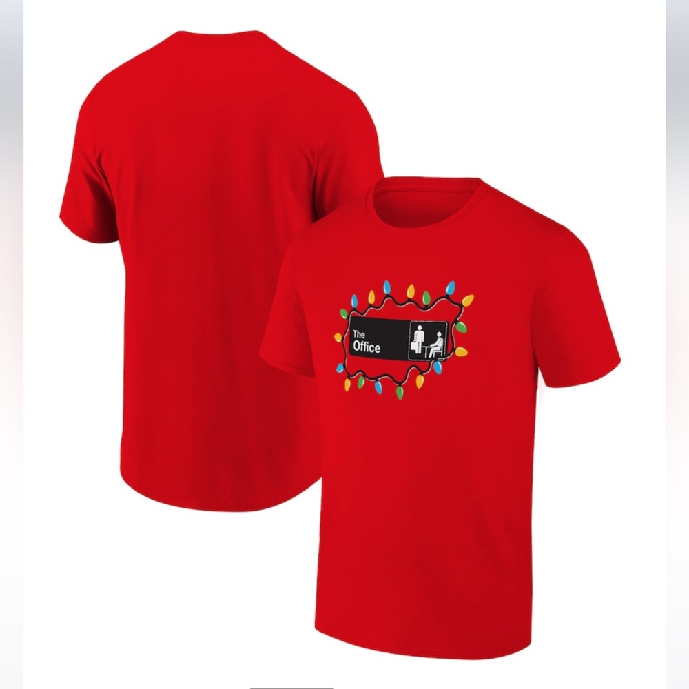 The Office Ripple Junction Christmas Lights Holiday Graphic T-Shirt - Size M